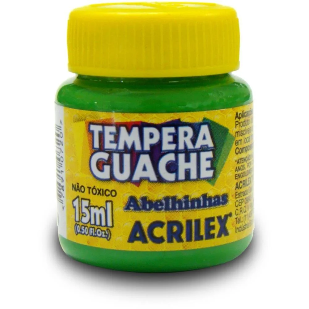 TINTA GUACHE 015ML VERDE FOLHA ACRILEX (DUZIA)