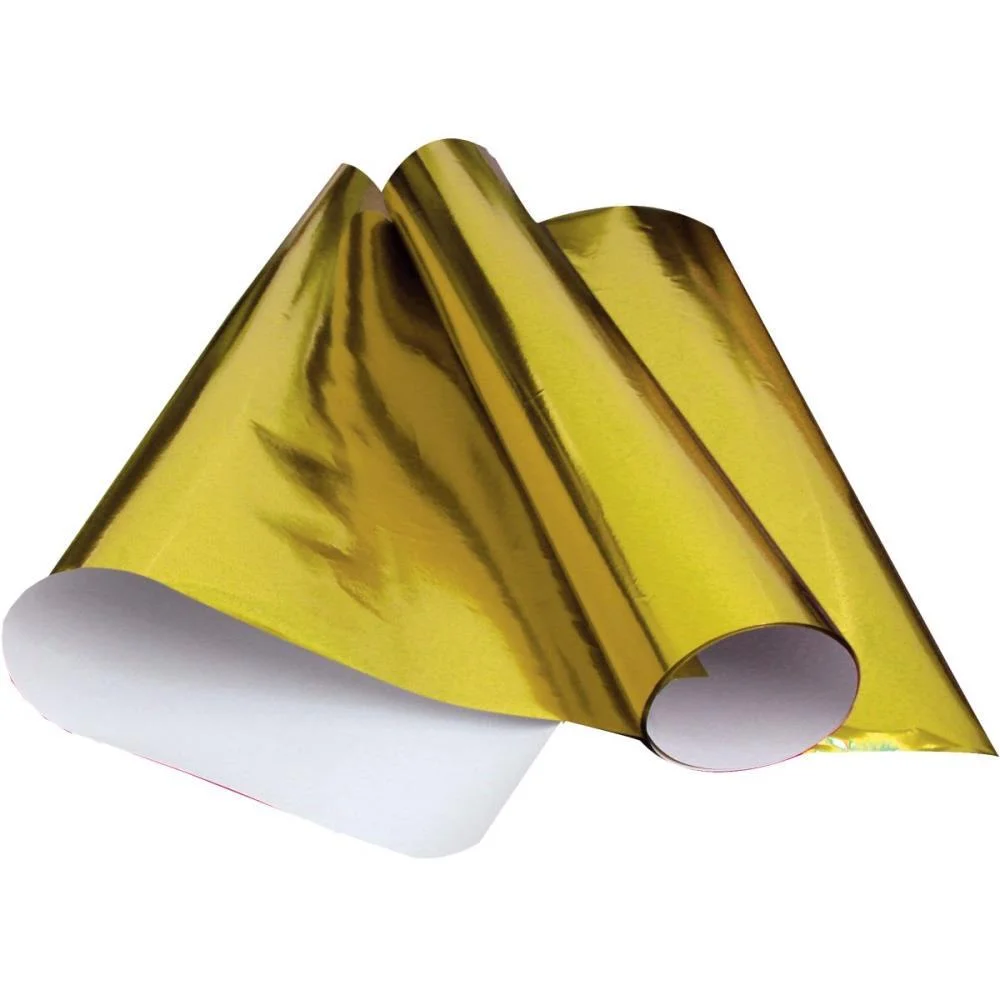PAPEL LAMINADO 48X60CM AMARELO V.M.P. (PCT.C/40)