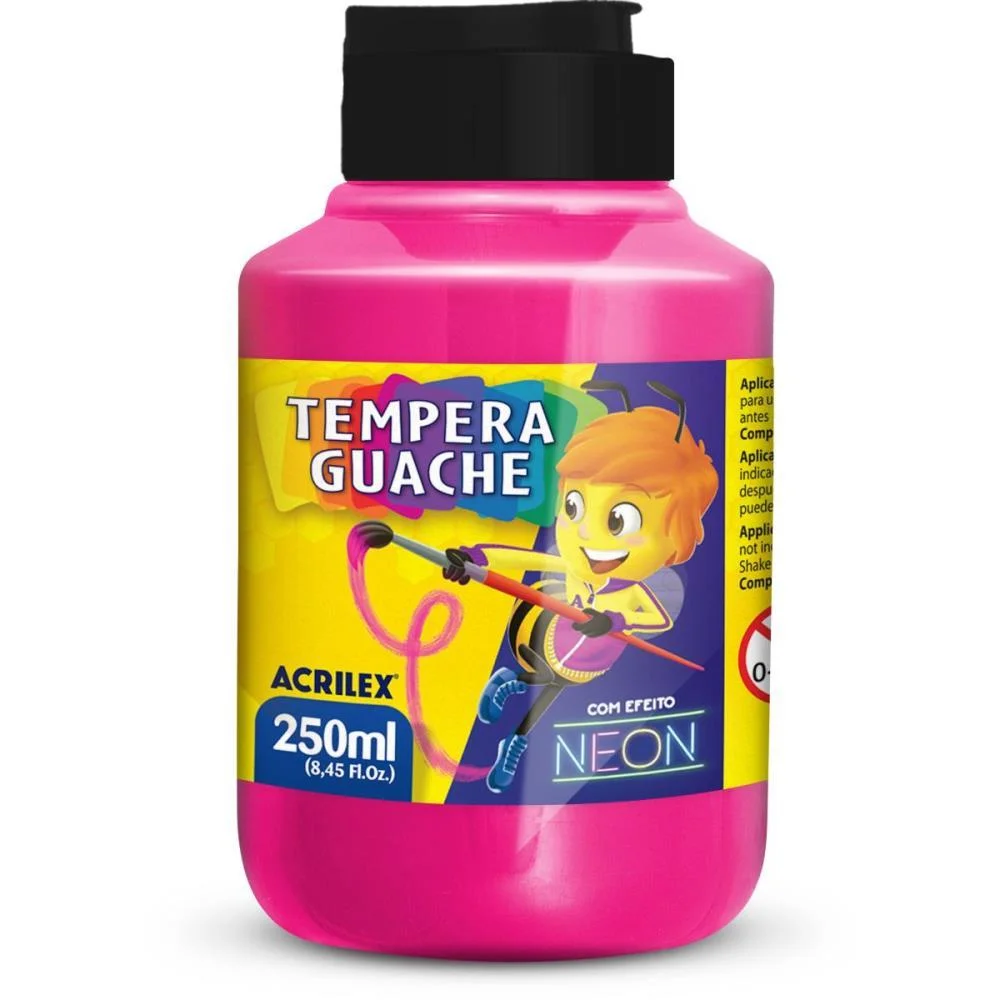 TINTA GUACHE 250ML MARAVILHA NEON ACRILEX (PCT.C/06)