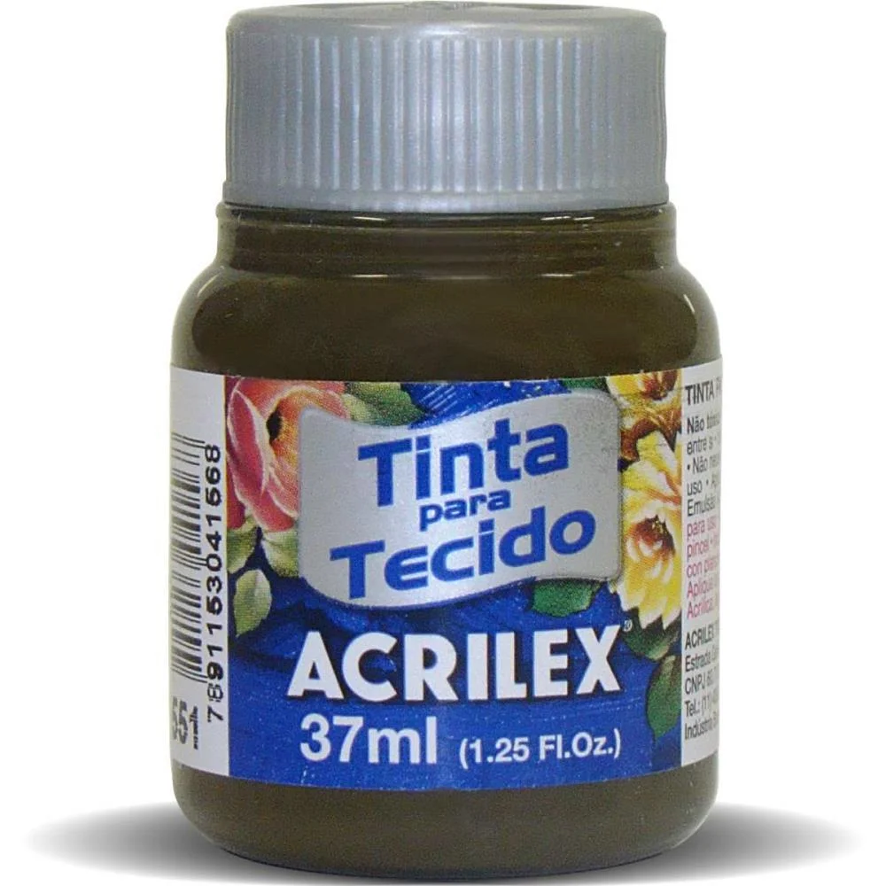 TINTA PARA TECIDO FOSCA 37ML SEPIA ACRILEX (DUZIA)