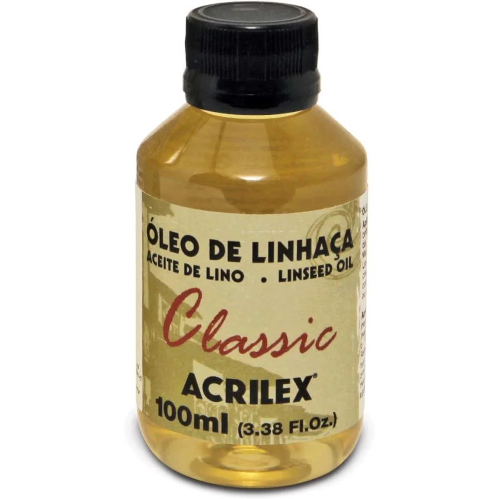 PRODUTO PARA TINTA OLEO DE LINHACA 100ML ACRILEX (PCT.C/06)