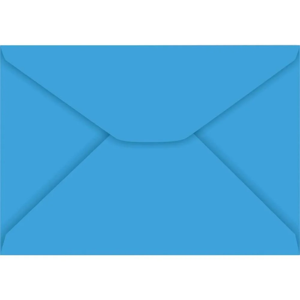 ENVELOPE COLORIDO CARTA 114X162MM AZUL ROYAL 80G FORONI (CX.C/100)