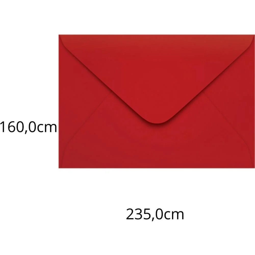 ENVELOPE COLORIDO CONVITE 160X235 VERMELHO TOQUIO 80G SCRITY (PCT.C/100)