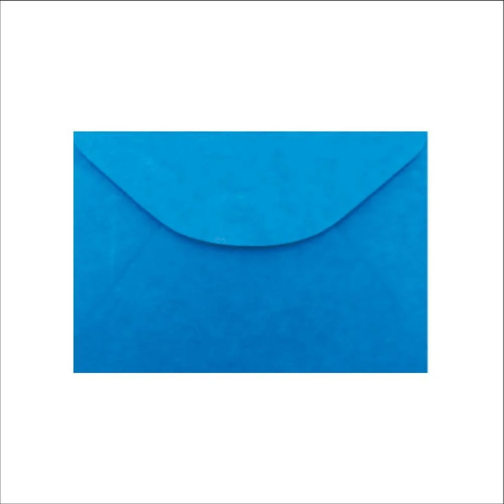 ENVELOPE COLORIDO VISITA 115X80MM AZUL ROYAL 80G ROMITEC (BL.C/10)