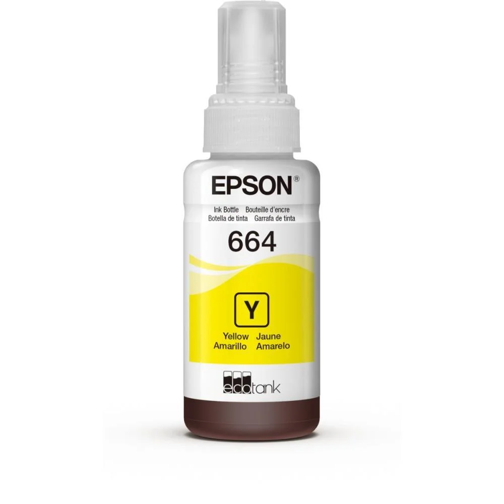 REFIL DE TINTA EPSON 664 AMARELO 70 ML. EPSON (UNIDADE)