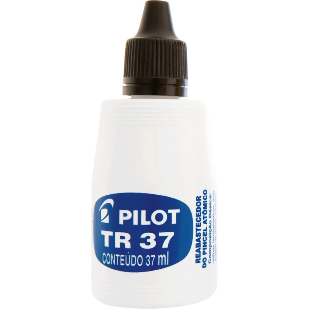 TINTA MARCADOR PERMANENTE REABASTECEDOR 037ML PRETO PILOT (CX.C/12)