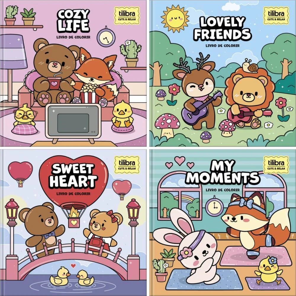 LIVRO DE COLORIR RELAX LIFE 46FLS 4 CAPAS 22X22 TILIBRA (PCT.C/05)