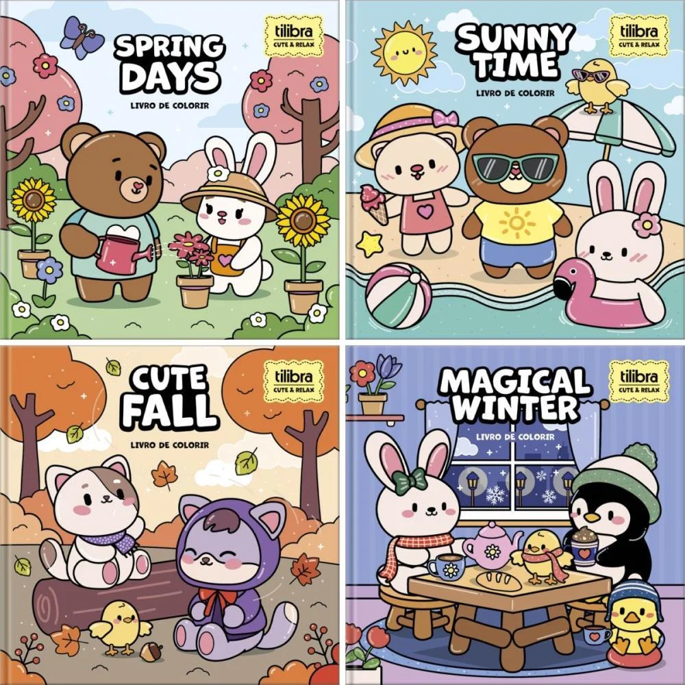 LIVRO DE COLORIR RELAX SEAS 46FLS 4 CAPAS 22X22 TILIBRA (PCT.C/05)