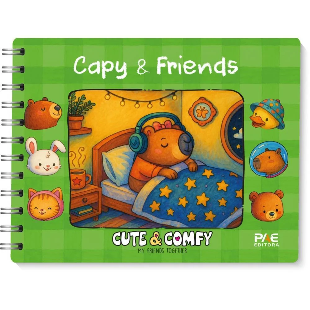 LIVRO DE COLORIR CUTE E COMFY CAPY DORMINDO CD PAE EDITORA (UNIDADE)
