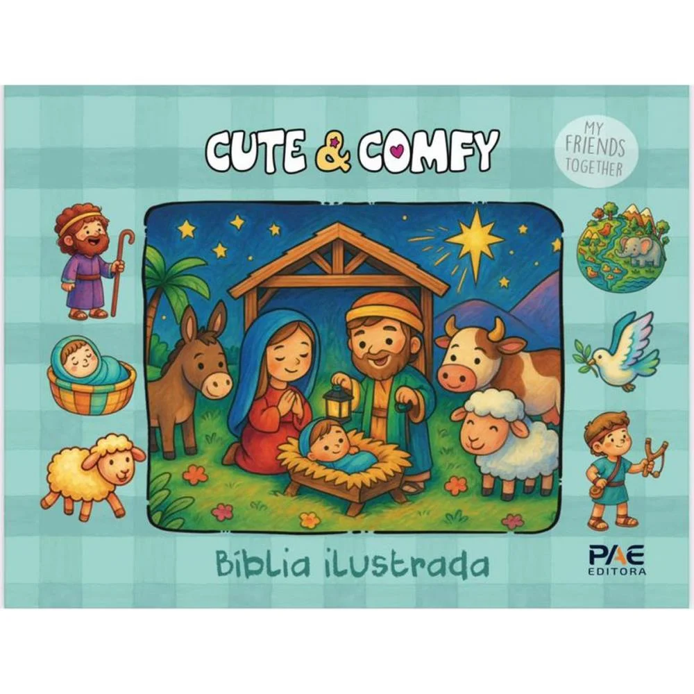 LIVRO DE COLORIR CUTE E COMFY BIBLIA ILUST.CD PAE EDITORA (UNIDADE)