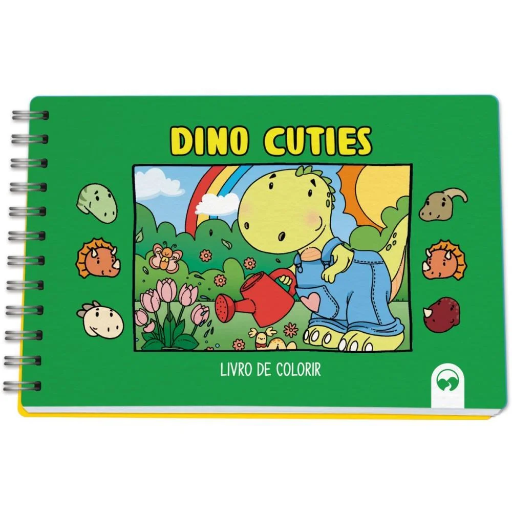 LIVRO DE COLORIR DINO CUTIES 64P CD 150G 15X21 VALE DAS LETRAS (UNIDADE)