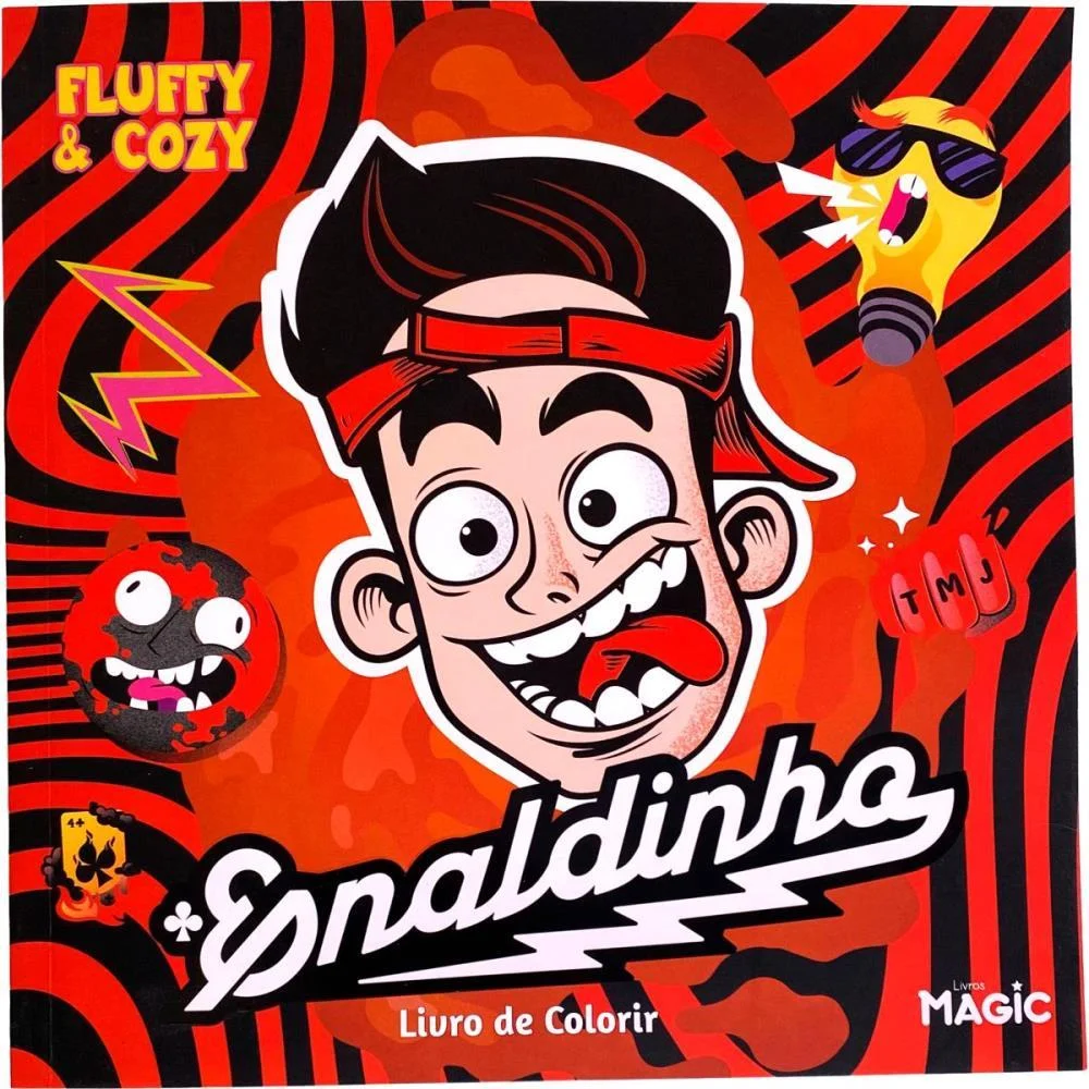 LIVRO DE COLORIR ENALDINHO FLUFFY E COZY 48PGS MAGIC KIDS (UNIDADE)