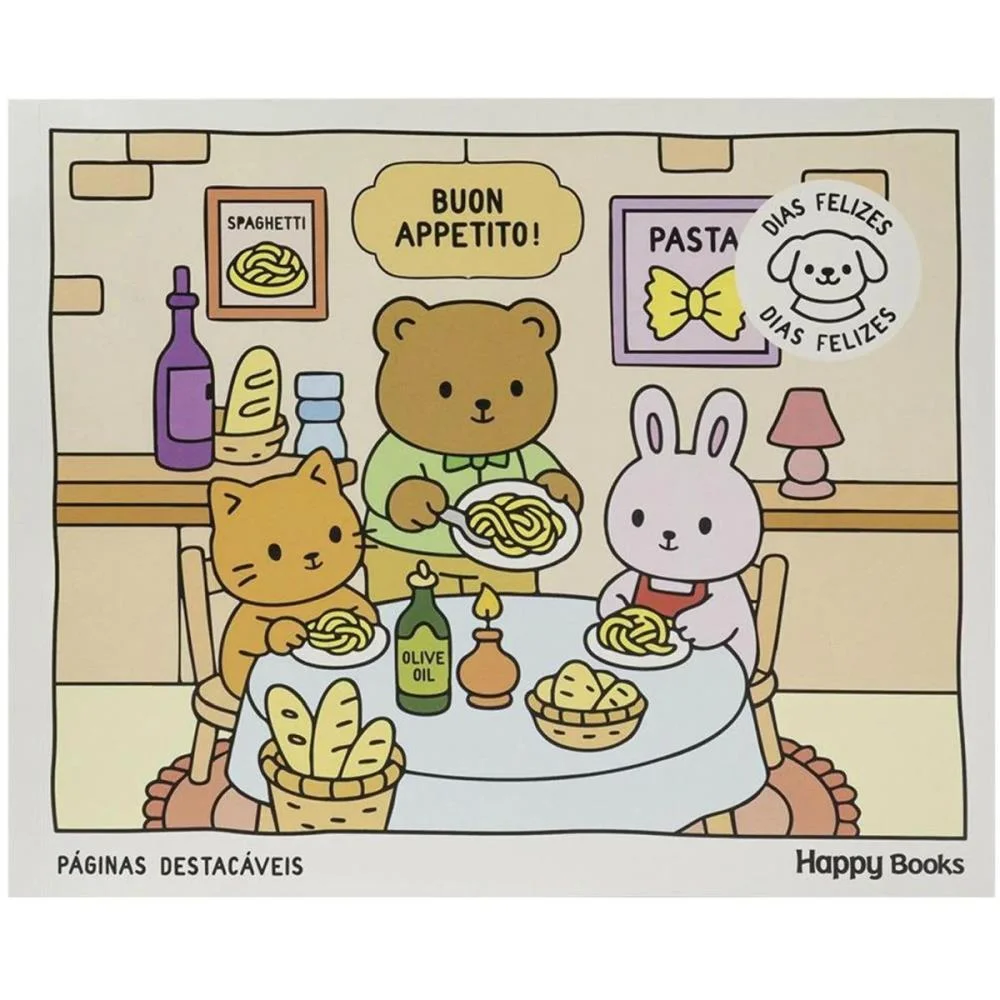 LIVRO DE COLORIR COZY E CUTE:DIA FELIZ 25X20 36 TODOLIVRO (UNIDADE)