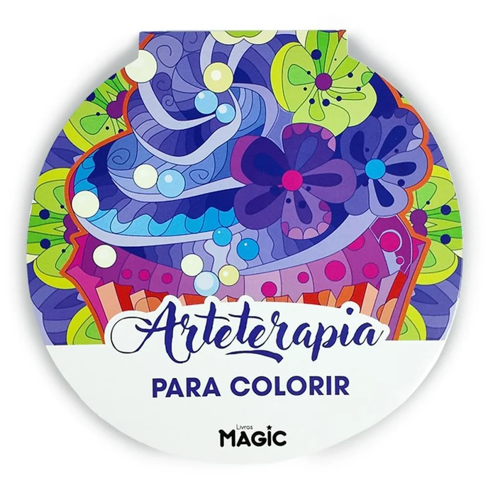 LIVRO DE COLORIR ARTE TERAPIA 24PGS 17,5CM MAGIC KIDS (UNIDADE)