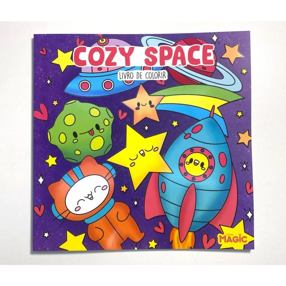 LIVRO DE COLORIR COMFY COZY SPACE 48PGS 180G MAGIC KIDS (UNIDADE)