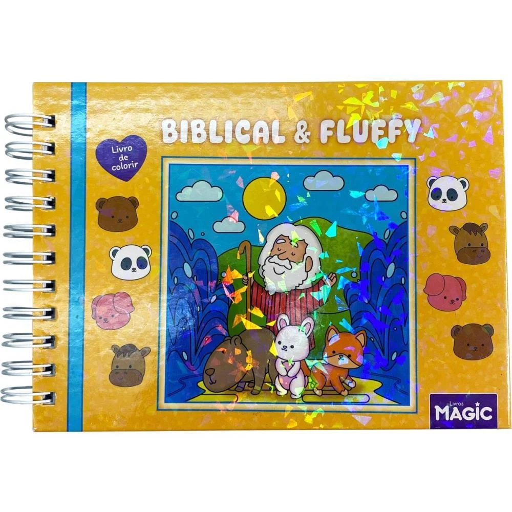 LIVRO DE COLORIR BIBLICAL AND FLUFFY 96P ESP CD MAGIC KIDS (UNIDADE)