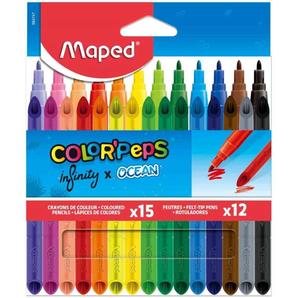 KIT ESCOLAR COLOR PEPS INFINITY 15CO/12CAN MAPED (KIT)