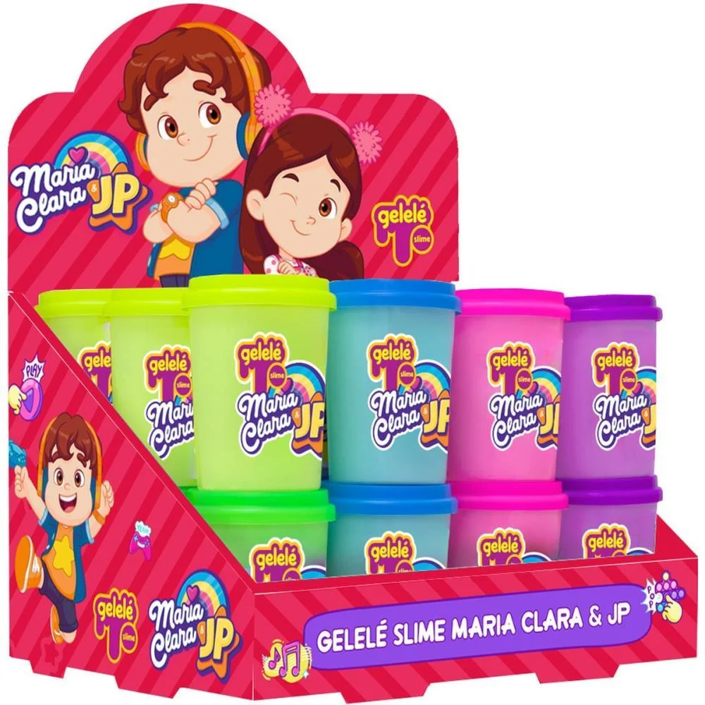 SLIME M.CLARA E JP GELELE TONS PASTE DOCE BRINQUEDO (DP.C/24)