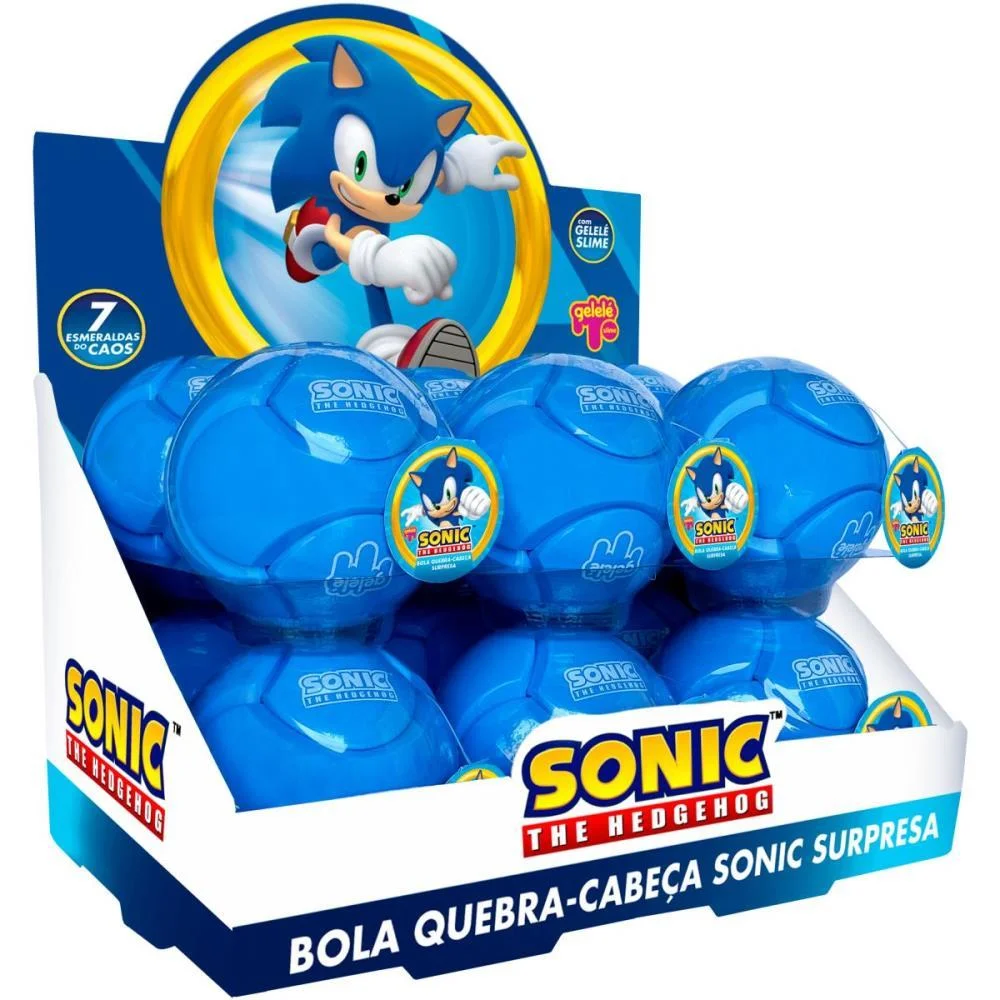SLIME SONIC BOLA MONTA DESMONTA DOCE BRINQUEDO (CX.C/16)