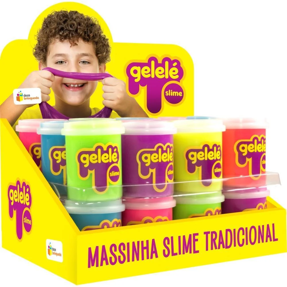 SLIME GELELÉ POTE TRADICIONAL 152G DOCE BRINQUEDO (DP.C/24)