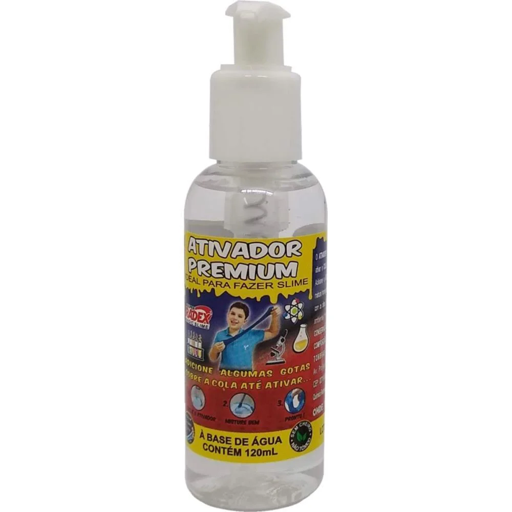 SLIME ATIVADOR PREMIUM P/COLA 120ML. RADEX (UNIDADE)
