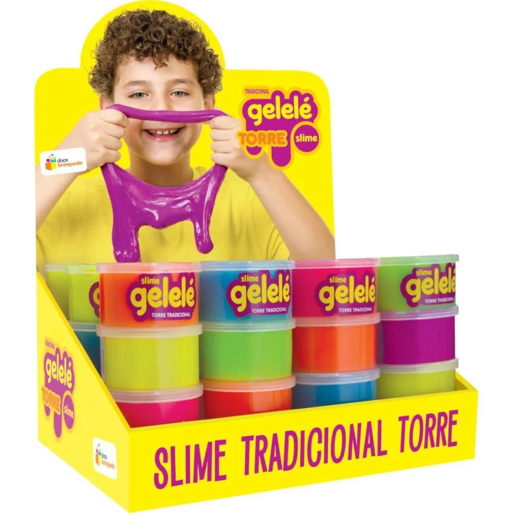 SLIME GELELE TORRE TRADICIONAL 196G. DOCE BRINQUEDO (DP.C/12)