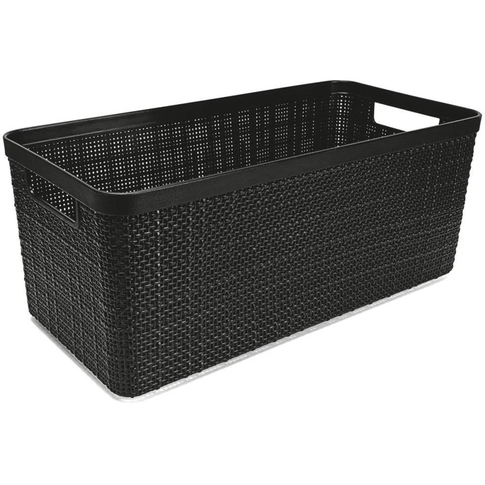 CESTA ORGANIZADORA JUTA ALONGADO GRANDE 7L PT NITRON (UNIDADE)