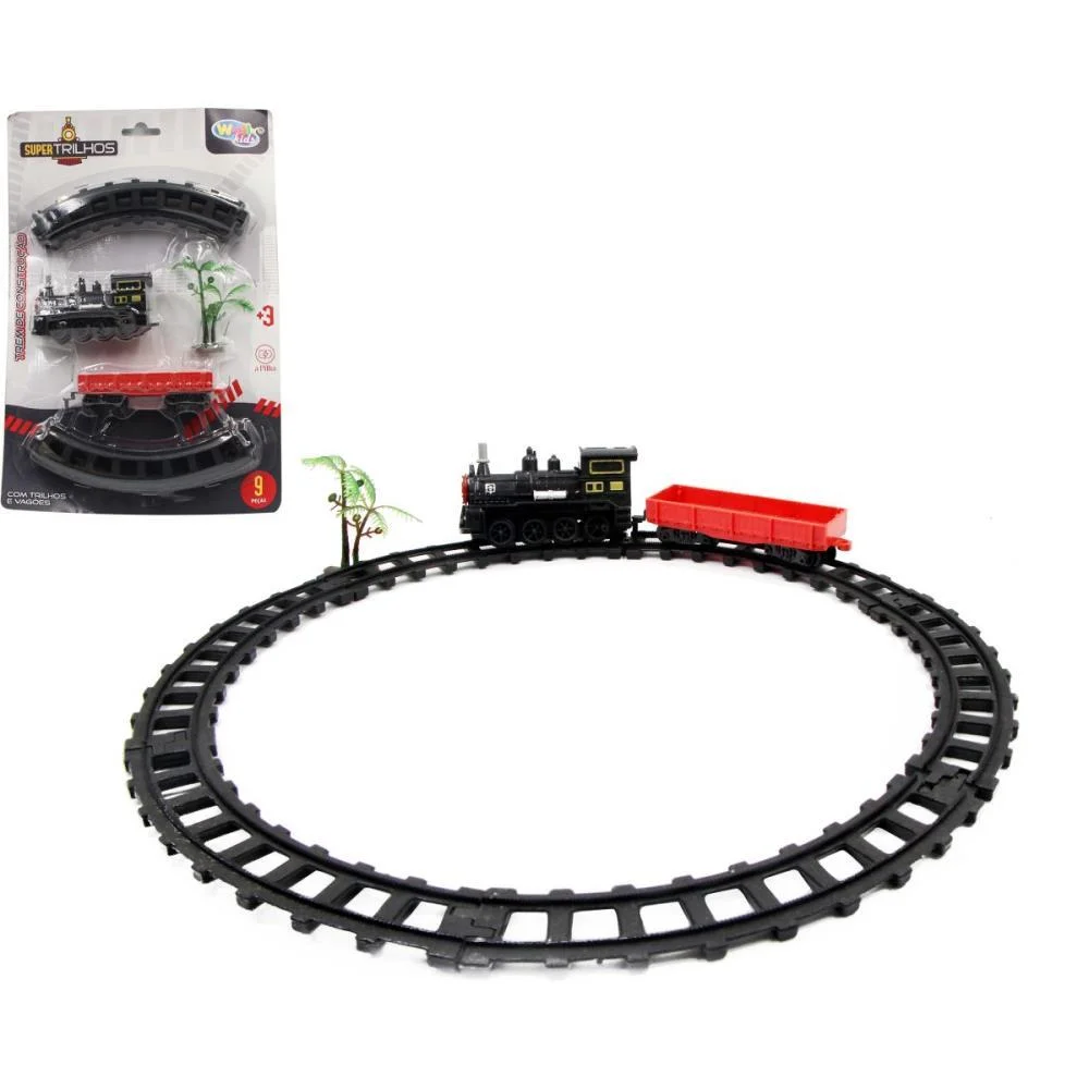 LOCOMOTIVA FERRORAMA FLORESTA 17CM 9PCS WELLMIX (UNIDADE)