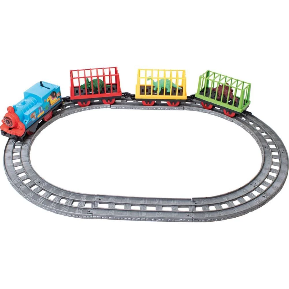 LOCOMOTIVA TREM DINO A PILHA 43,5CM 14PCS SAMBA TOYS (UNIDADE)