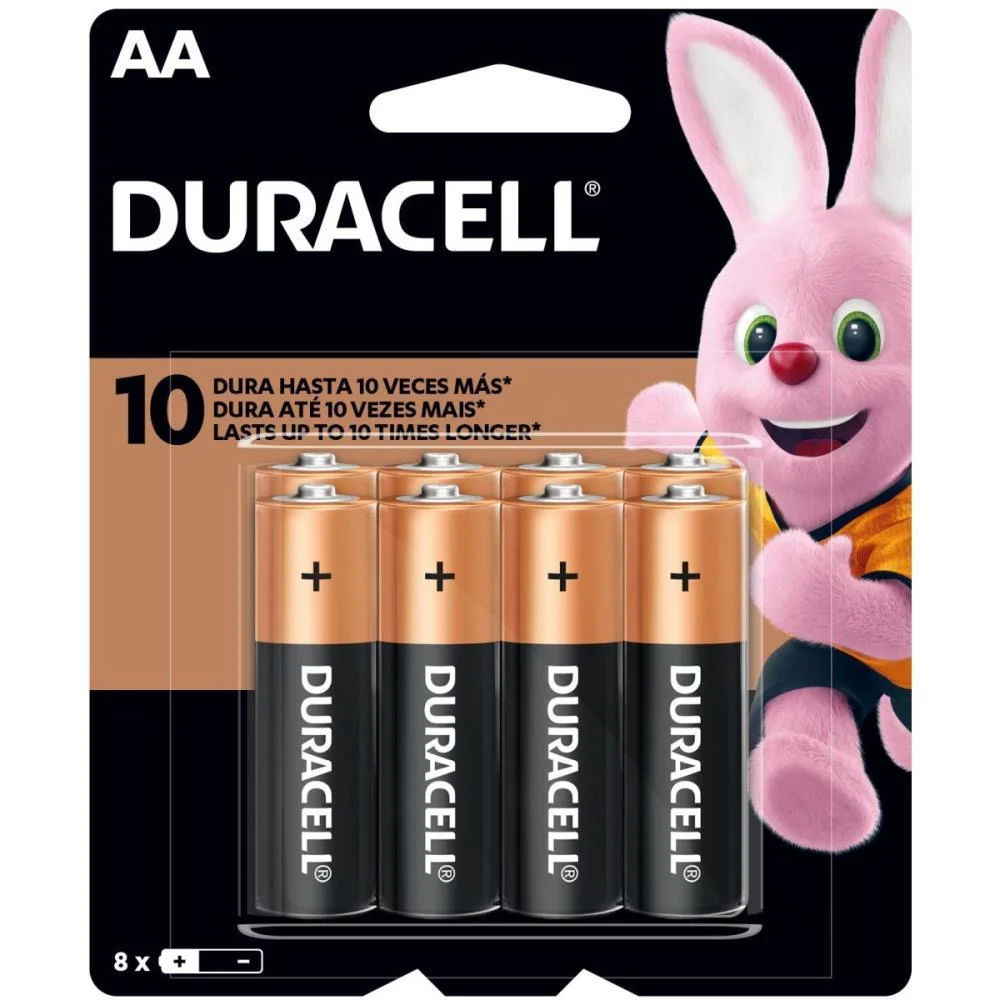 PILHA ALCALINA PEQUENA AA 12 BLISTERS X 8 UN. DURACELL (CAIXA)