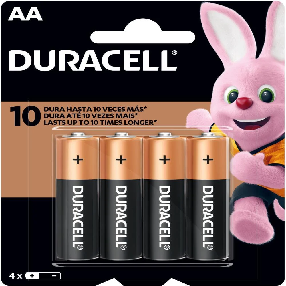 PILHA ALCALINA PEQUENA AA DURACELL (BL.C/04)
