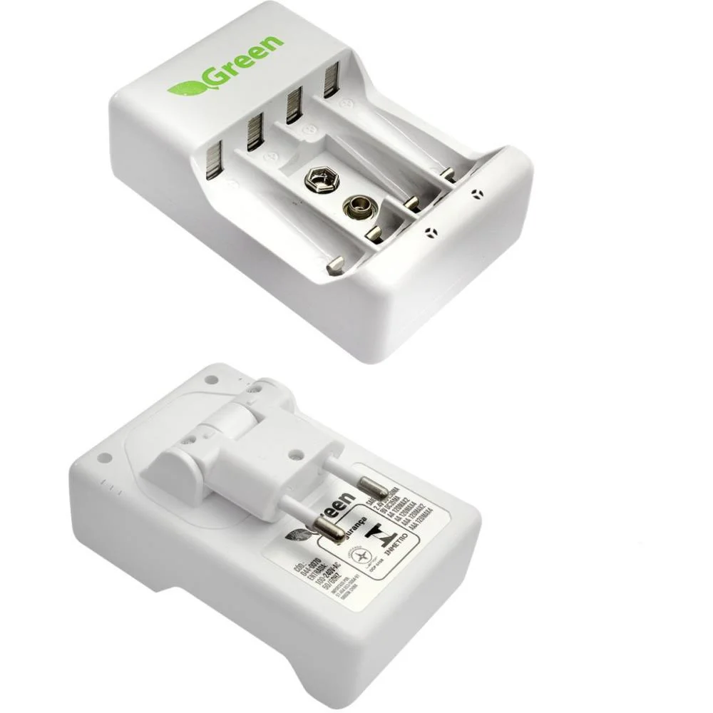 CARREGADOR DE PILHAS BIVOLT AA/AAA/9V AC 50/60HZ SANTANA CENTRO (UNIDADE)