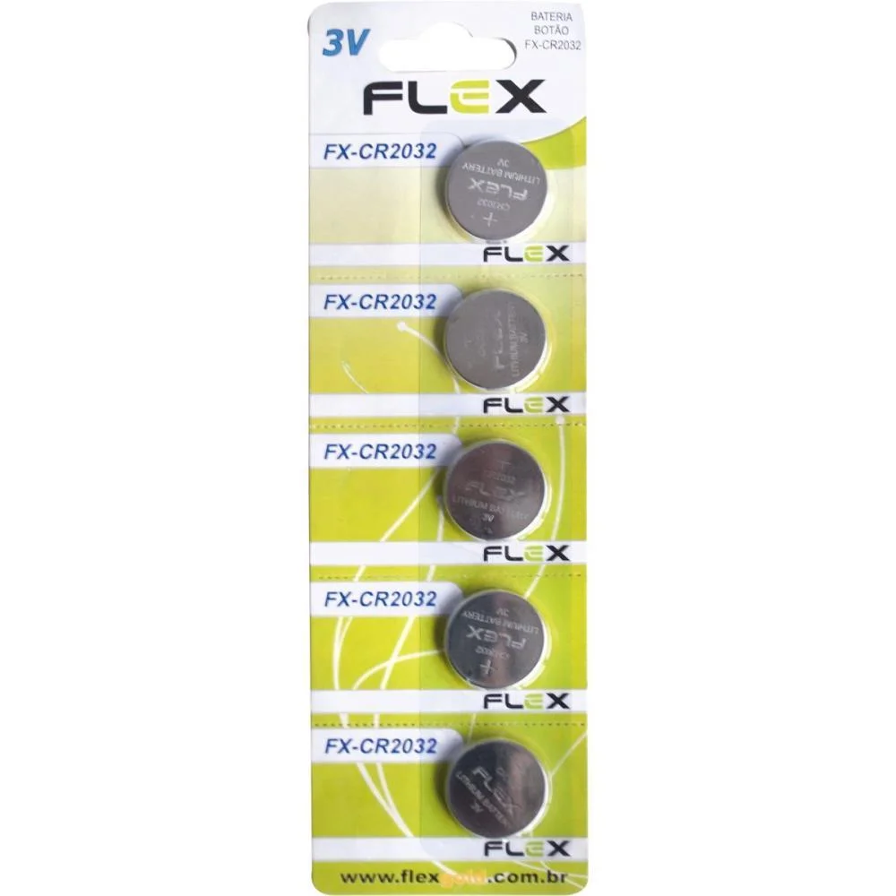 PILHA BATERIA BOTAO CR2032 3V. FLEX (CT.C/05)