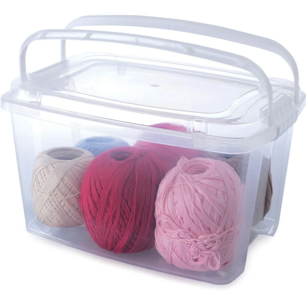 CAIXA PLASTICA MULTIUSO GRAN BOX ALTA ALÇA/TRAVA 6,2L PLASUTIL (UNIDADE)