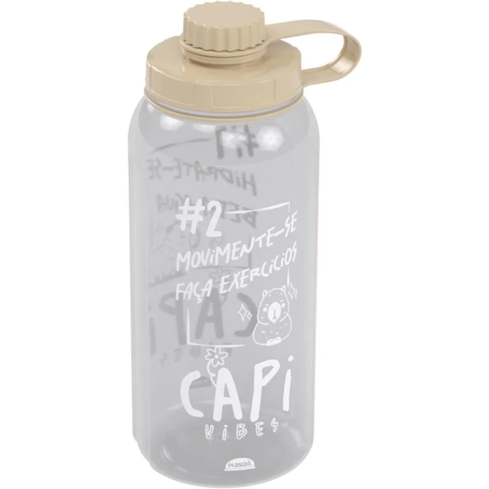 GARRAFA PLASTICA CAPIVARA SPORT 1,5L PLASUTIL (UNIDADE)