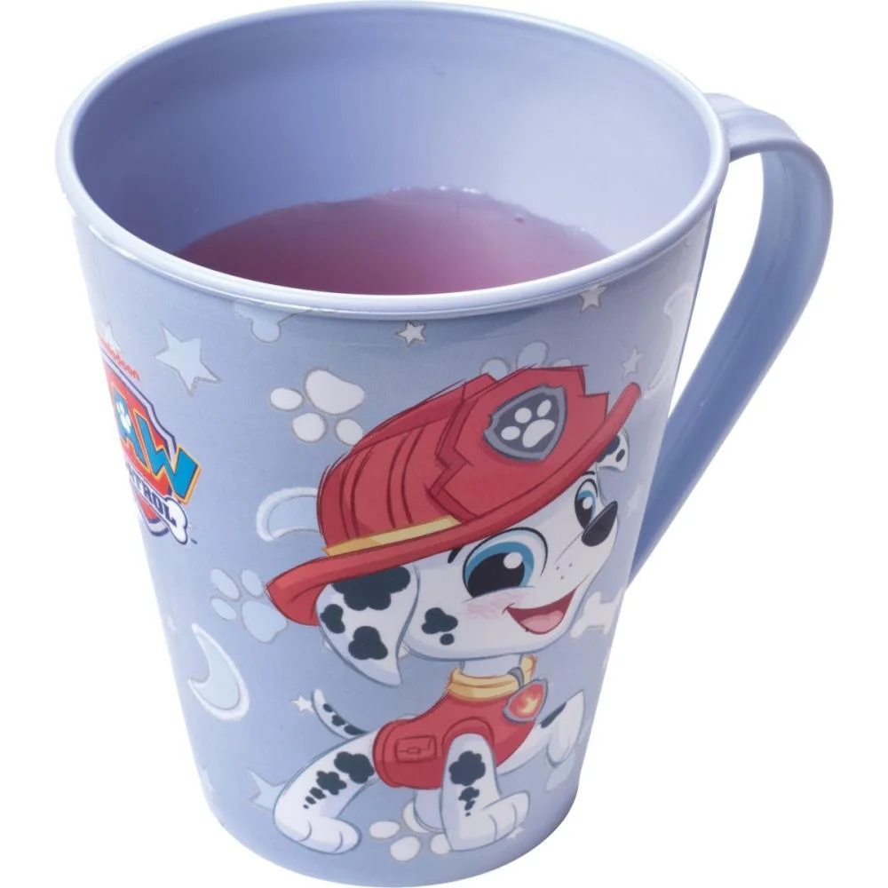 CANECA DECORADA PATRULHA CANINA 360ML AZUL PLASUTIL (UNIDADE)