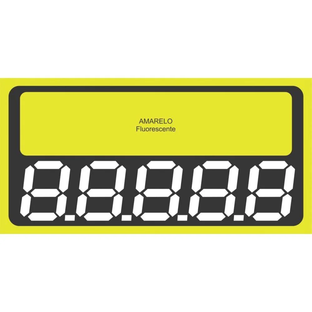ETIQUETA GONDOLA DE PREÇO PVC GD. 110X55MM.C/03 UNIDADES