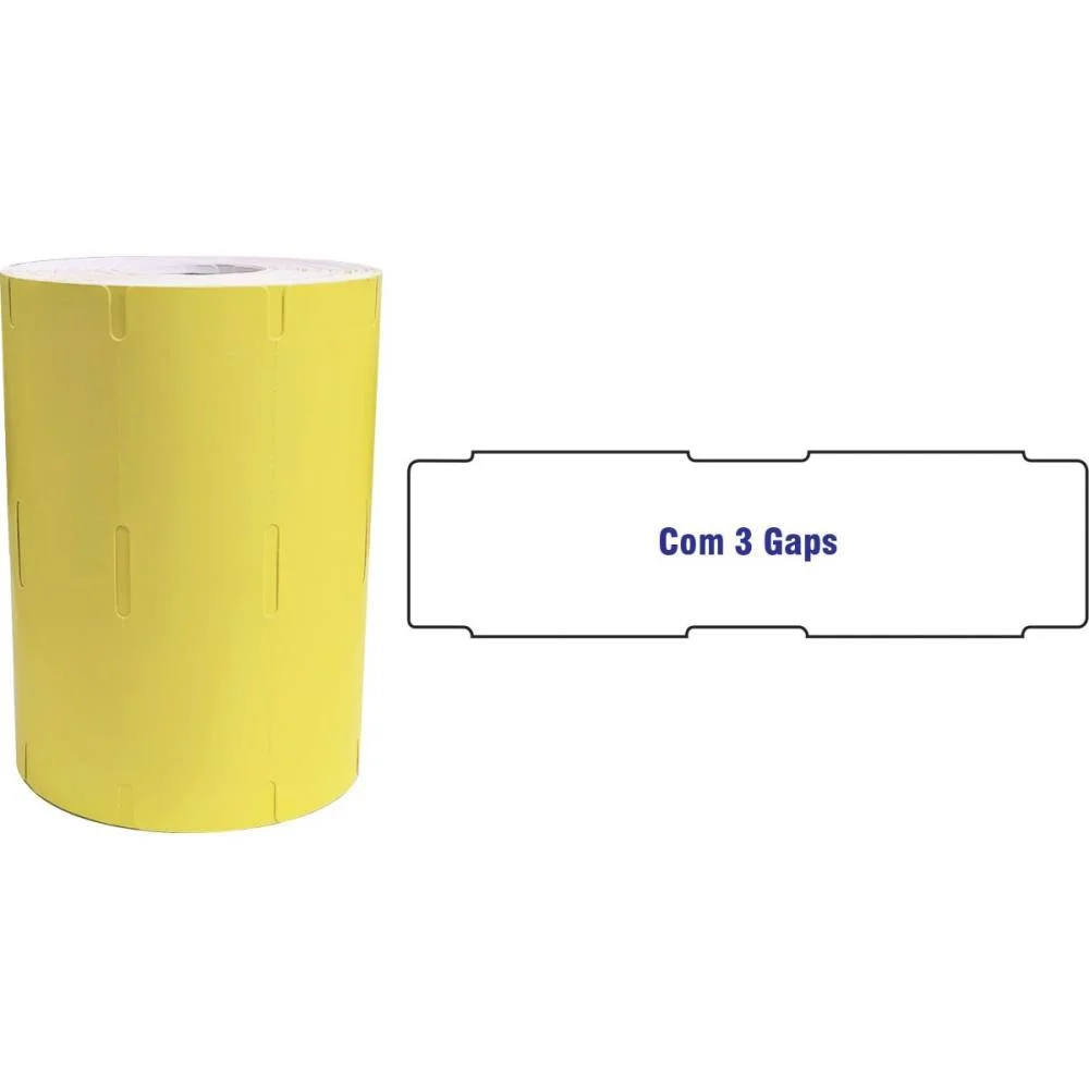 ETIQUETA GONDOLA 110X30MM 30M 3 GAPS S/A FITACREL (ROLO)