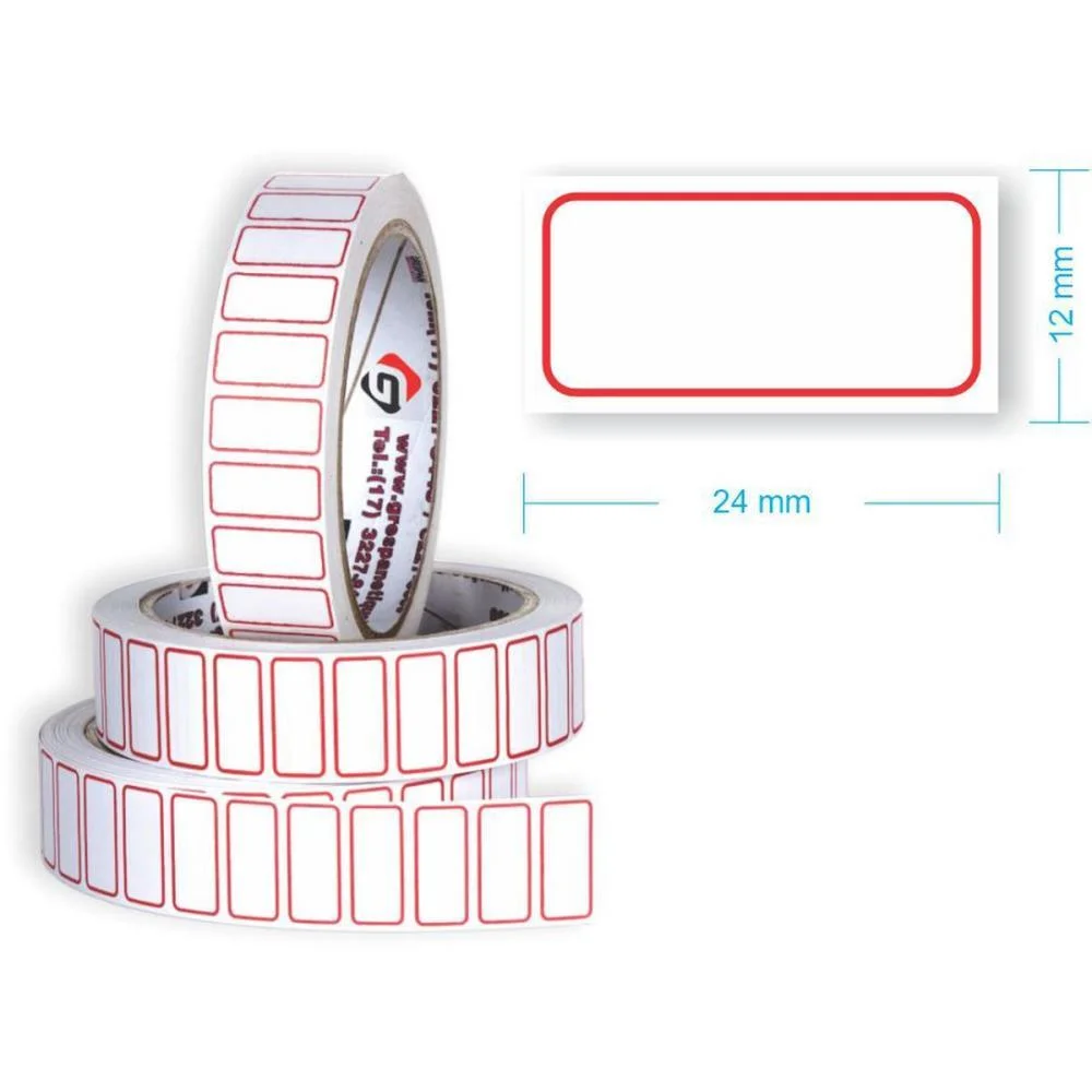 ETIQUETA PARA PREÇO AR-4B 24X12MM C/1500 ETIQUETAS GRESPAN (ROLO)