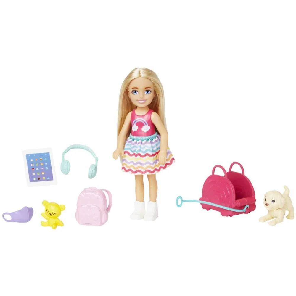 BARBIE FAMILY CHELSEA PRONTA PARA VIAJAR MATTEL (UNIDADE)