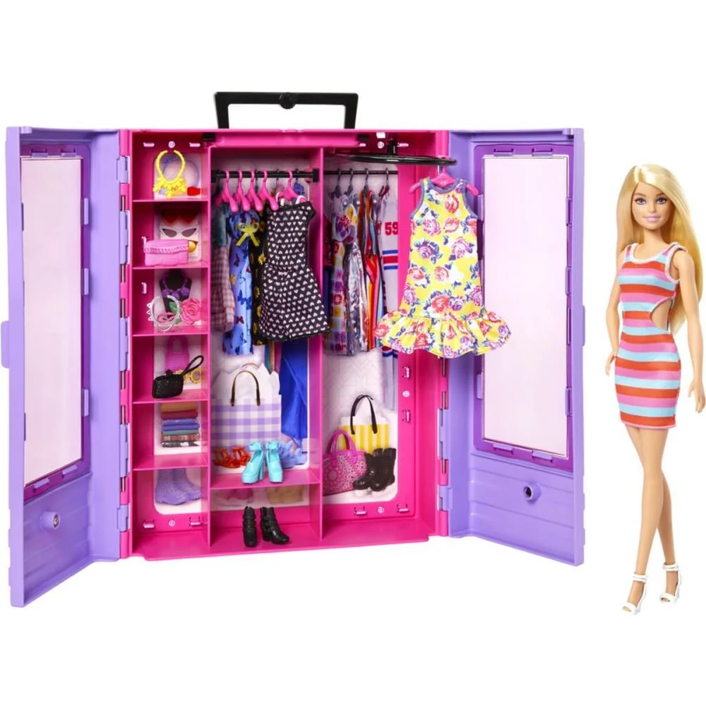BARBIE FASHION NOVO CLOSET DE LUXO COM BONECA MATTEL (UNIDADE)