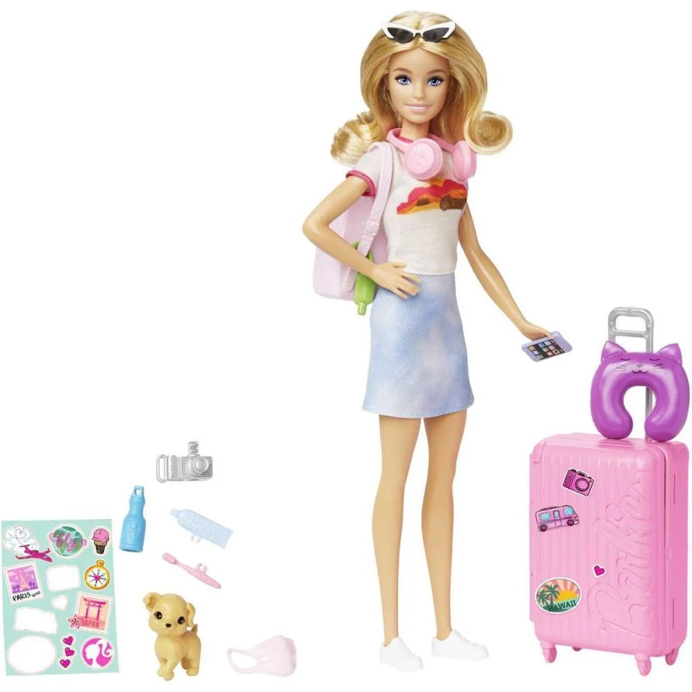 BARBIE FAMILY MALIBU PRONTA PARA VIAJAR MATTEL (UNIDADE)