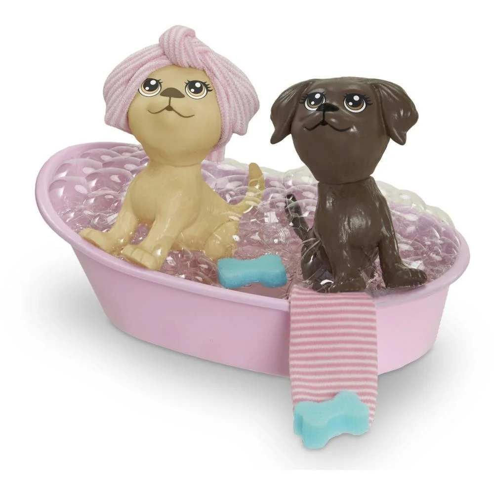 BARBIE PETS HORA DO BANHO MINI PETS PUPEE BRINQUEDOS (UNIDADE)