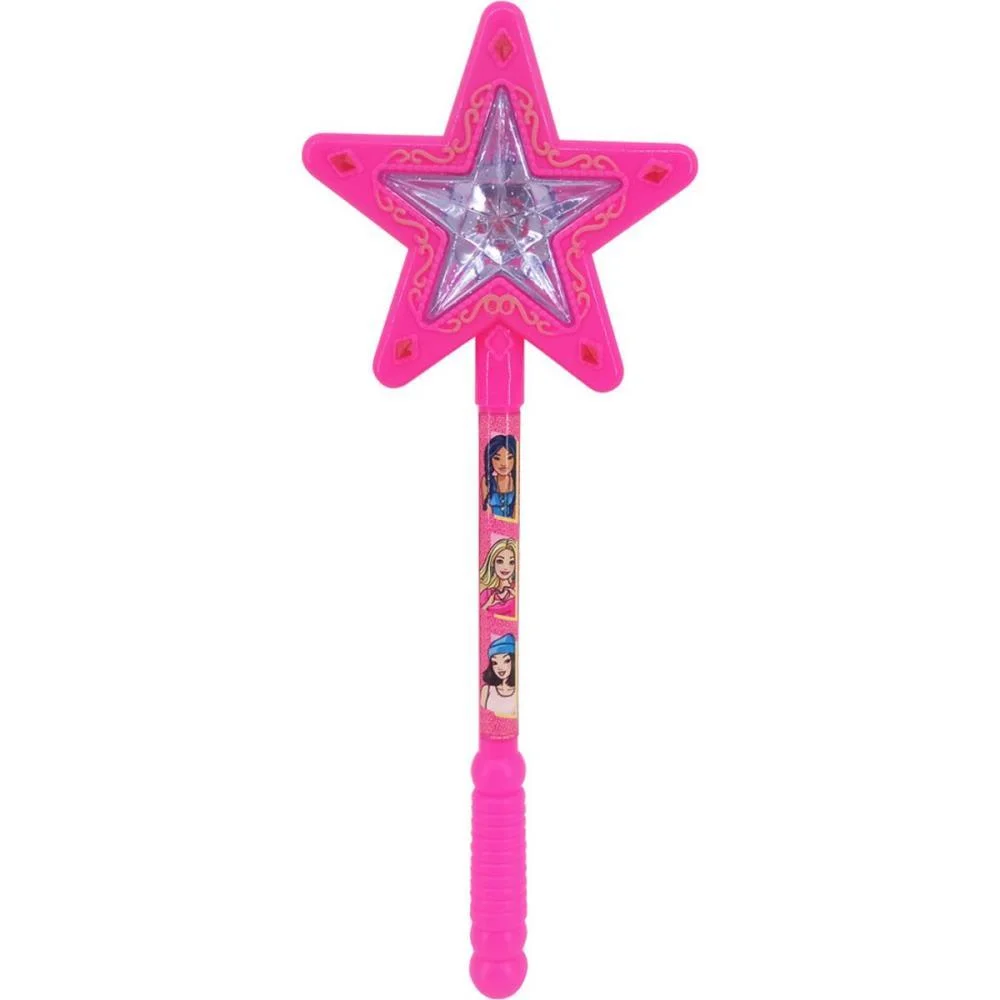 FANTASIA ACESSORIO BARBIE VARINHA C/LUZ E SOM TOYNG (UNIDADE)