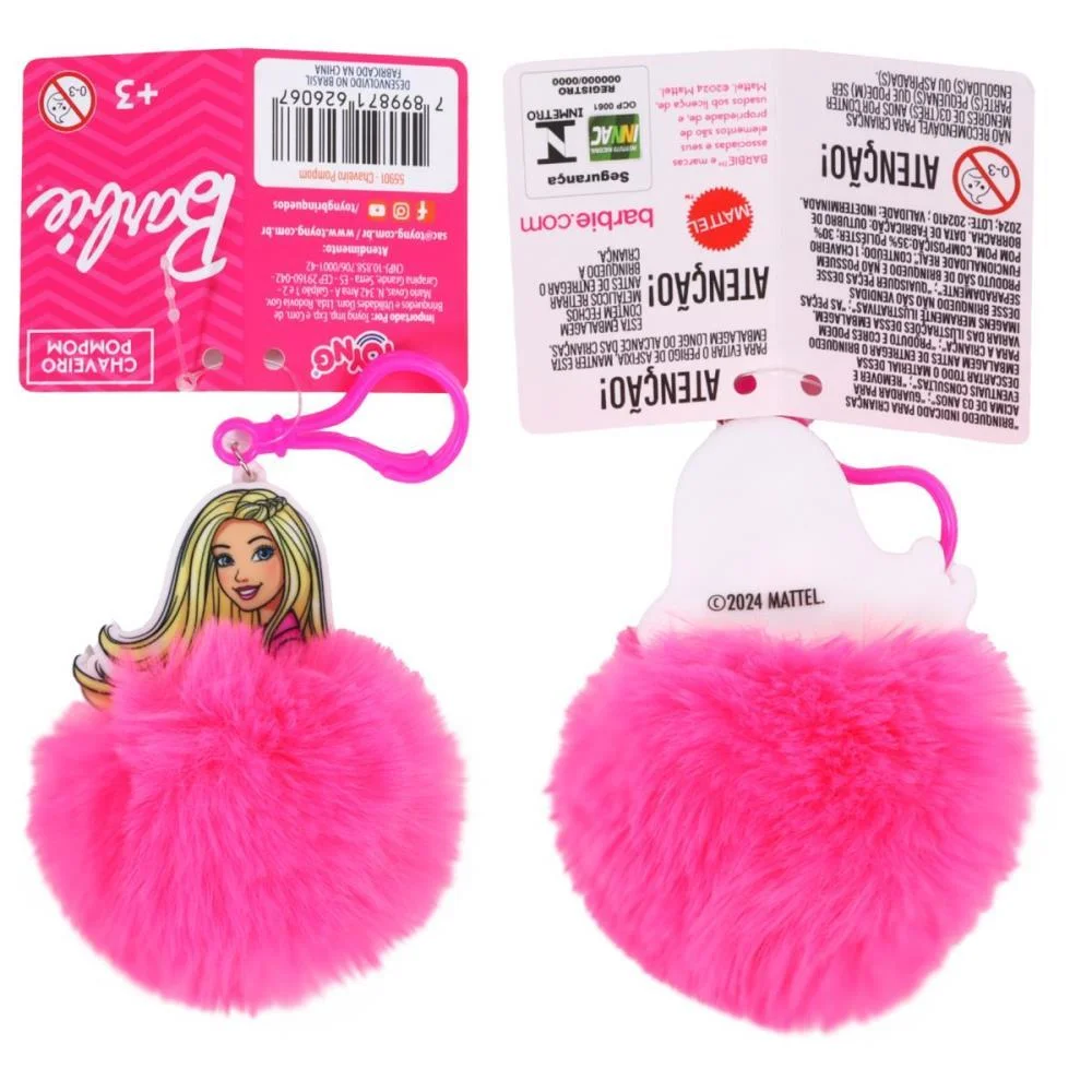 CHAVEIRO BARBIE POMPOM TOYNG (DP.C/24)