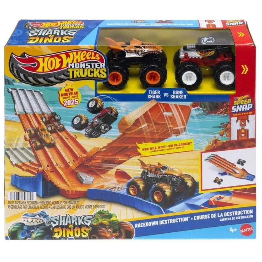 HOT WHEELS MONSTER TRUCKS CORRIDA DE DESTRUICAO MATTEL (UNIDADE)