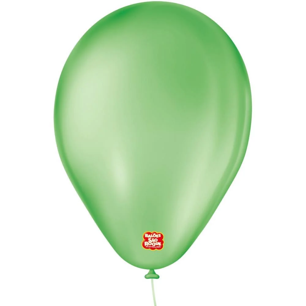 BALÃO 6,5 LISO VERDE CLASSIC SAO ROQUE COM 50 UNIDADES