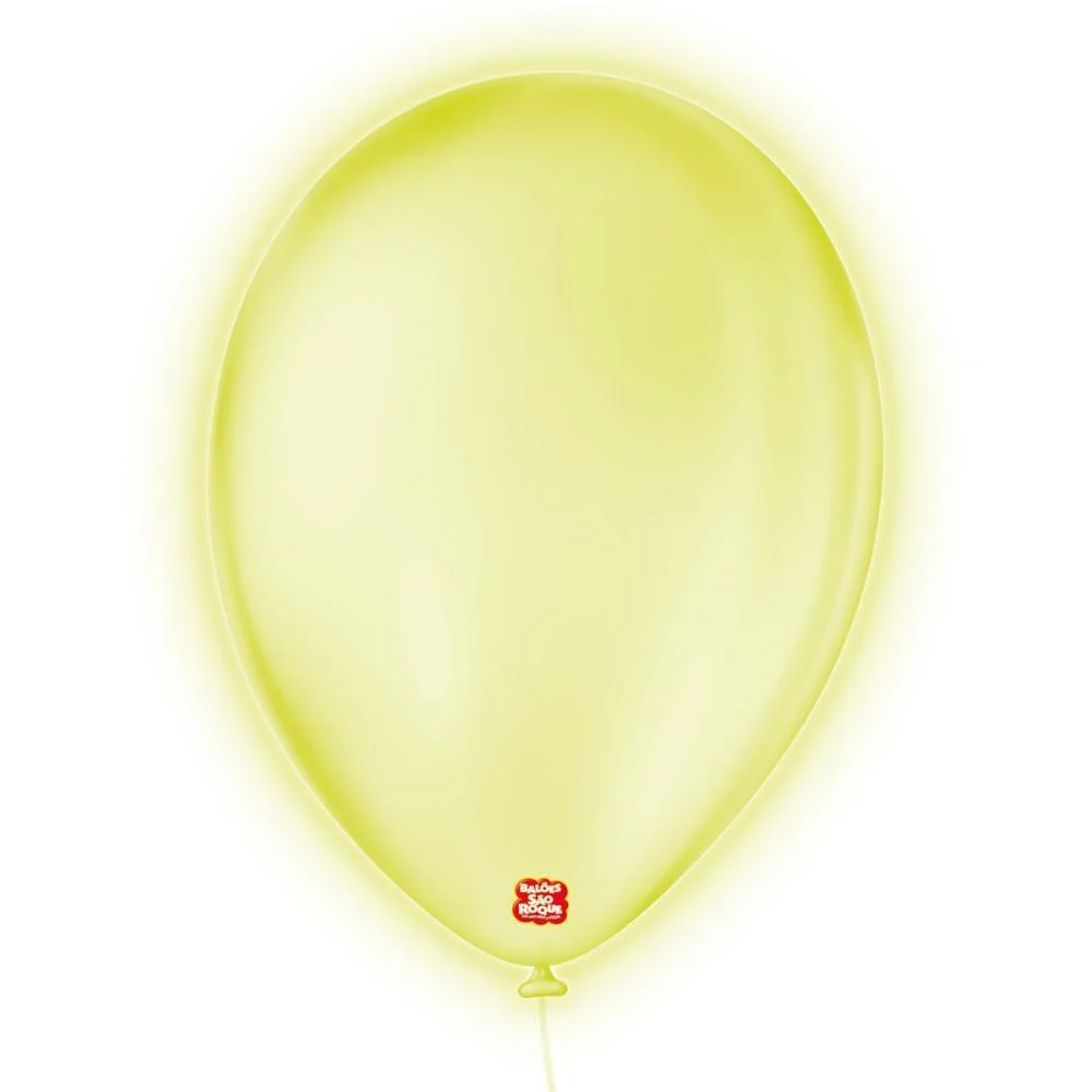BALAO 9 LISO NEON AMARELO IMPERIAL SAO ROQUE (PCT.C/25)