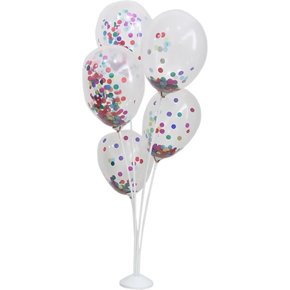 SUPORTE PARA BALAO KIT ARRANJO C/5 HASTES 45CM BR KLF FESTAS 