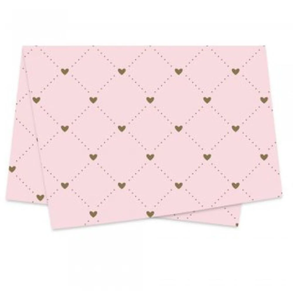 POLI SUJINHO DECORADO 49X69CM HEART ROSA QUARTZ XINGO EMBALAGENS (PCT.C/50)